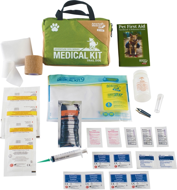 Picture of  Adventure Medical Kits 01350115 Adventure Trail Dog Medical Kit Treats Injuries Green 707708050152