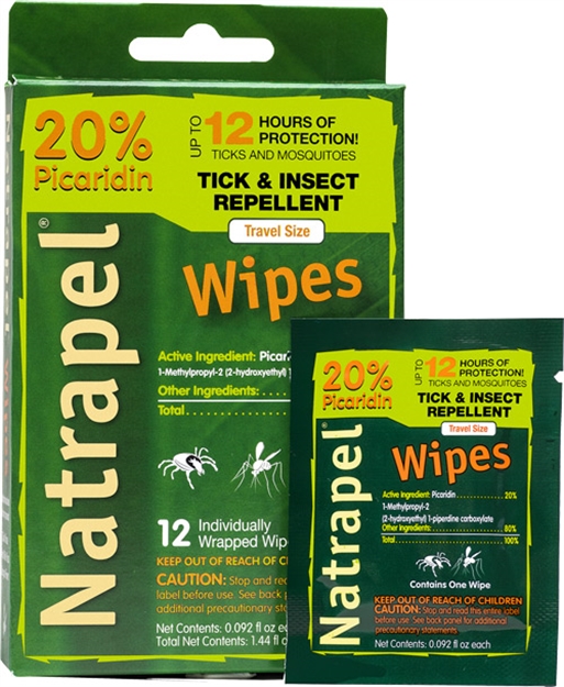 Picture of Amk Natrapel Picaridin Wipes 12 Wipes Per Box 00066095