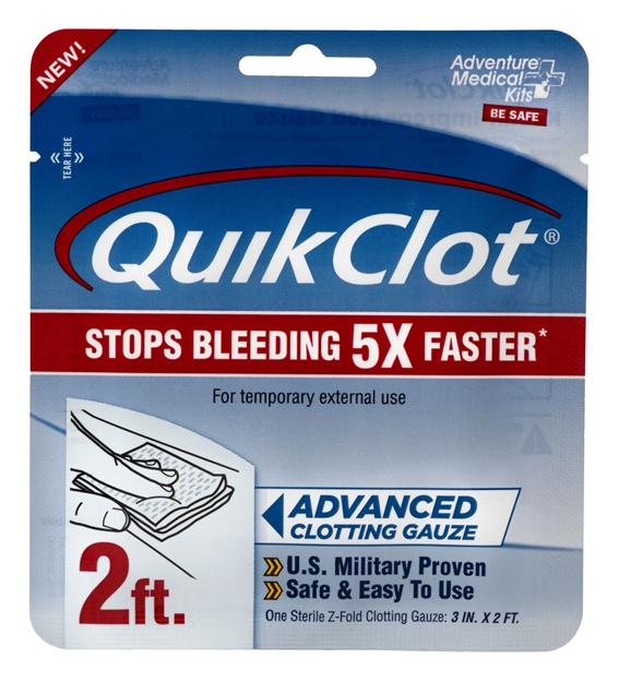 Picture of  Adventure Medical Kits 50200025 Quikclot  Stop Bleeding White Clotting Gauze
