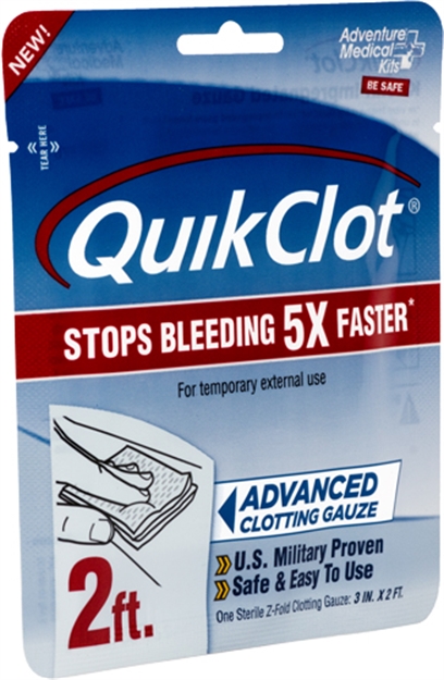 Picture of  Adventure Medical Kits 50200025 Quikclot  Stop Bleeding White Clotting Gauze