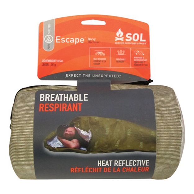 Picture of  Survive Outdoors Longer 01401229 Sol Bivvy Warmth Waterproof OD Green 707708012297