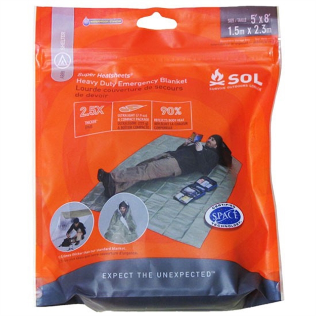 Picture of Sol Heavy Duty Emergency Blanket OD Green