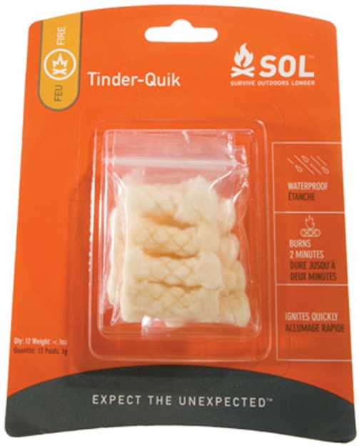 Picture of  Survive Outdoors Longer 01400006 Tinder Quik  White 12 Pack 707708100062