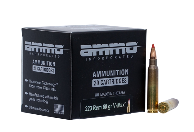 Picture of Ammo Incorporated Signature 223 Rem 60Gr V-Max 20Rd 223060VMXA20 818778021284