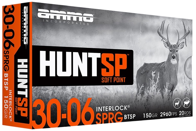 Picture of  Ammo Inc 3006150Spa20 Hunt  30-06Springfield 150Gr Soft Point 20 Per Box/10 Case 818778024681