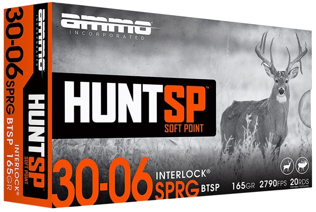 Picture of  Ammo Inc 3006165Spa20 Hunt  30-06Springfield 165Gr Soft Point 20 Per Box/10 Case 818778024698