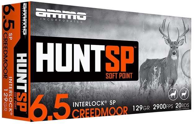 Picture of  Ammo Inc 65Cm129spa20 Hunt  6.5Creedmoor 129Gr Soft Point 20 Per Box/10 Case