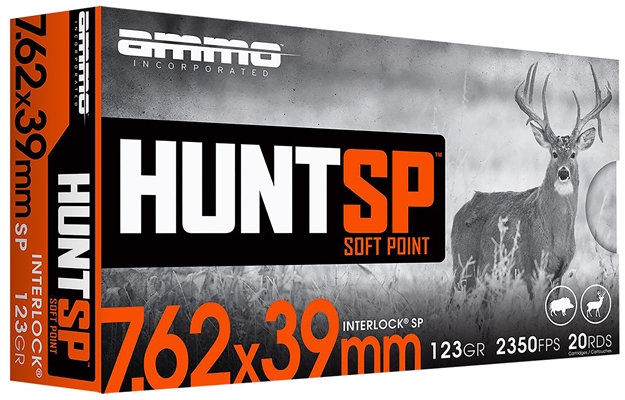 Picture of Ammo Incorporated Hunt SP 7.62X39 MM 123 GR 20/Bx 76239123SPA20
