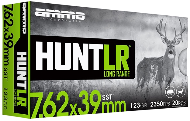 Picture of  Ammo Inc 76239123Ssta20 Hunt Long Range 7.62X39mm 123Gr Super Shock Tip 20 Per Box/10 Case