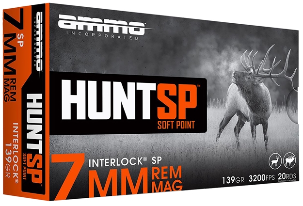 Picture of  Ammo Inc 7Mm139spa20 Hunt  7Mm 139Gr Soft Point 20 Per Box/10 Case 818778024650