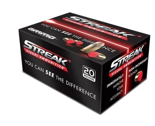 Picture of  Ammo Inc 9124Tmcstrkred Streak Visual (Red)  9Mm Luger 124Gr Total Metal Jacket 20 Per Box/10 Case 818778021710