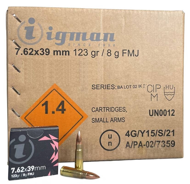 Picture of  Ammo Inc Igman 7.62X39 840Rd Case
