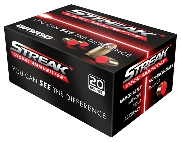 Picture of  Ammo Inc 38125Tmcstrkred Streak Visual (Red)  38 Special 125 GR Total Metal Case 20 Per Box/ 10 CS