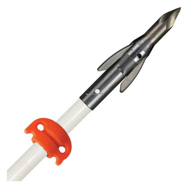 Picture of Ams  Fiberglass Arrow,  Ankor QT Point, White Shaft &  Everglide Safety Slide