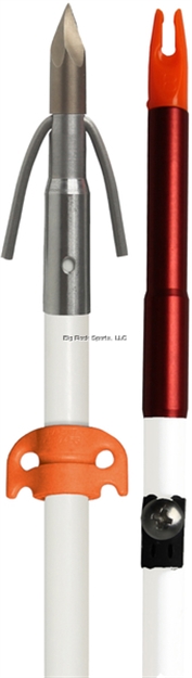 Picture of Ams Fiberglass Arrow Chaos Point White Shaft W/Nock Adptr & Safety Slide