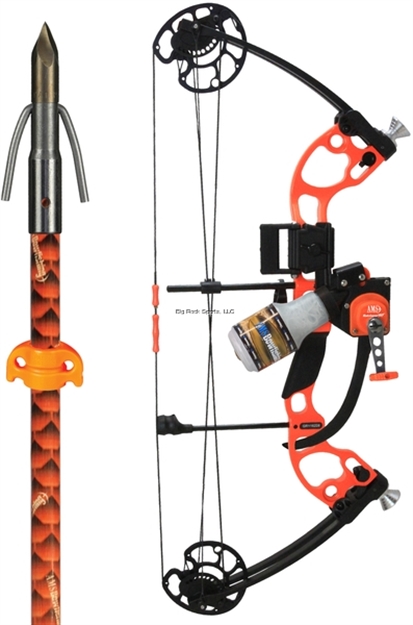 Picture of Ams Juice Bow Kit - Right Hand, 15-50#, Includes Tnt Retreiver, Tidal Wave Rest, Orange Chaos Arrow & String Things