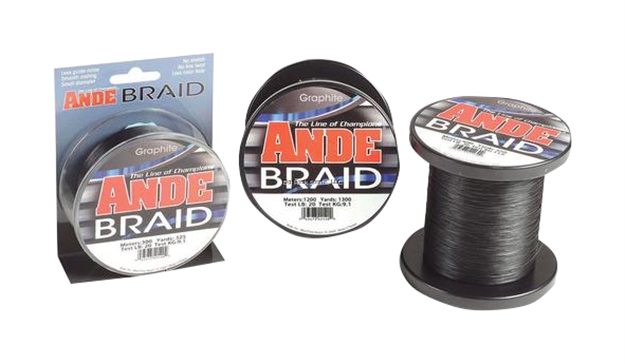 Picture of Ande Braid Graphite 150 Mtr 80# Test