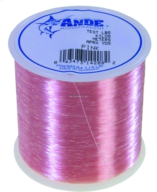 Picture of Ande Premium Mono Line 1/4Lb Spool 15Lb 750Yds Pink