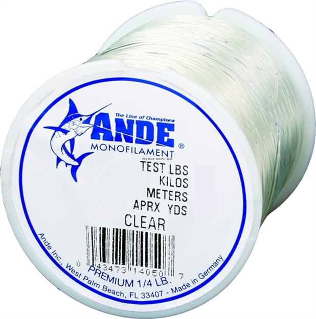 Picture of Ande Premium Mono Line 1/4Lb Spool 200Lb 50Yds Clear