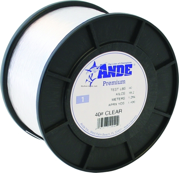 Picture of Ande Premium Mono Line 1Lb Spool 40Lb 1400Yds Clear
