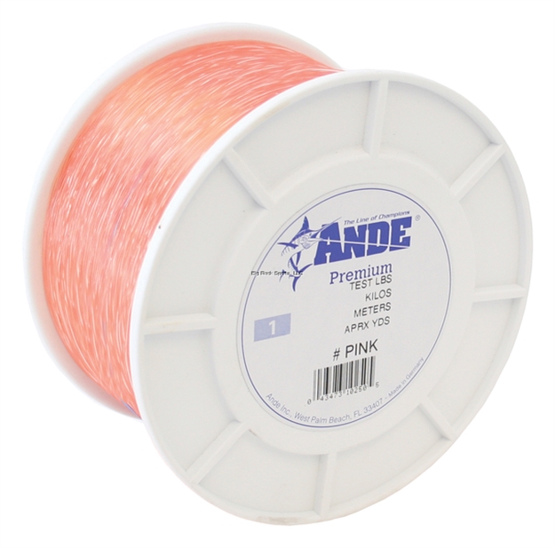 Picture of Ande Premium Mono Line 1Lb Spool 80Lb 600Yds Pink