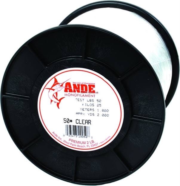 Picture of Ande Premium Mono Line 2Lb Spool 50Lb 2000Yds Clear