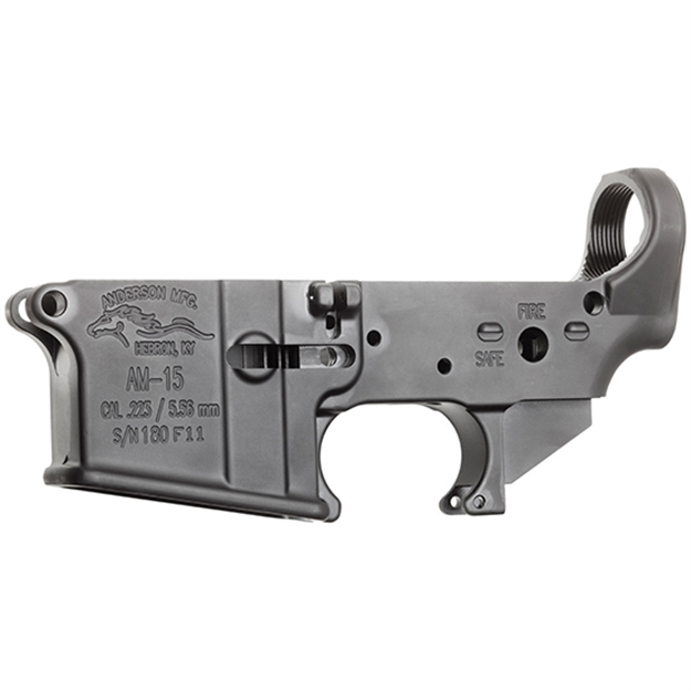 Picture of Anderson D2k067a000op Receiver  Multi-Caliber Black Anodized Finish 7075-T6 Aluminum Material With Mil-Spec Dimensions For Ar-15 AR15A3LWFOR