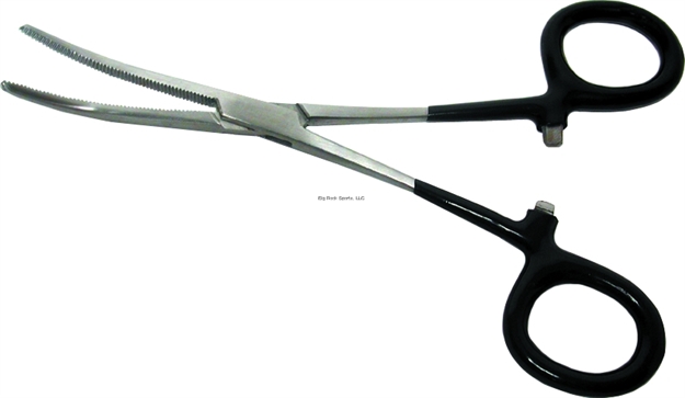 Picture of Anglers Choice Big Finger Loops Forceps 7" Curved SS Cushion Grips