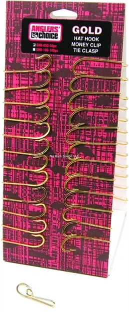 Picture of Anglers Choice Gold Hat Hks 50Pc Hat/Hook/Tie Clasp/Money Clip
