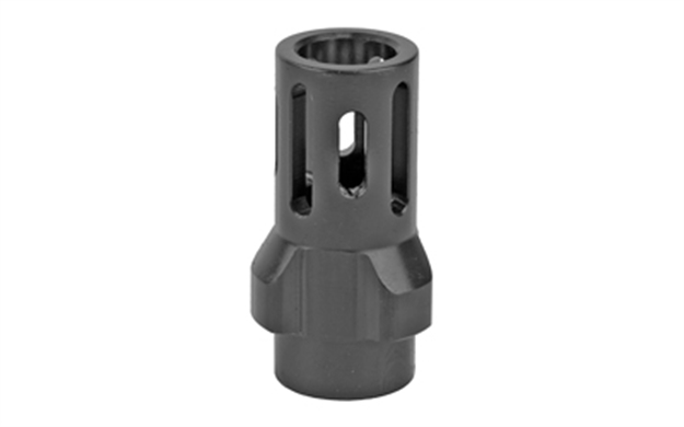 Picture of  Angstadt Arms Aa093lhb36 Flash Hider  Black Hardcoat Anodized Steel With 1/2"-36 Tpi Threads 1.42" Oal For 9Mm Luger 853427007417
