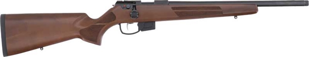Picture of Anschutz 1761 HB 17Hmr 18" TB Blued/Walnut Classic 2-Stg 015620 4046654112214