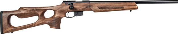 Picture of Anschutz 1761 HB 22Lr 20" Blued/Walnut Thumbhole 2-Stg 015611