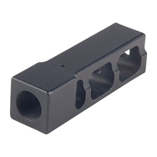 Picture of Apex Square Shooter Compensator 22 Caliber 1/2-28 SS Black