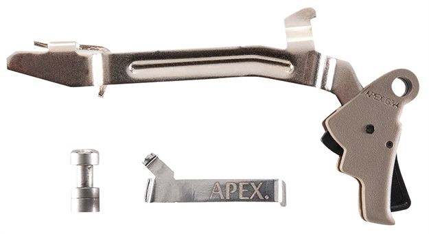 Picture of Apex Tactical 102P145 Action Enhancement  Slim Flat Dark Earth Drop-In Compatible W/Glock Gen3-4 17/19/22-27/31/32/33/34/35 102-P145