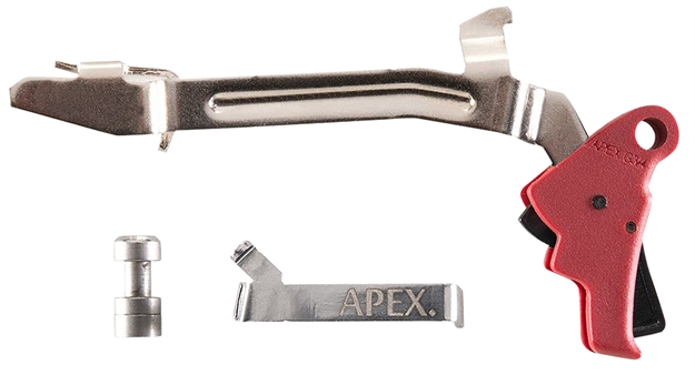 Picture of Apex Tactical 102P155 Action Enhancement  Slim Red Drop-In Compatible W/Glock Gen3-4 17/19/22-27/31/32/33/34/35 102-P155 854751007517