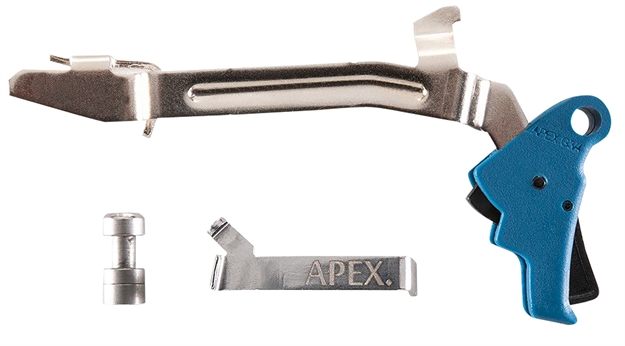 Picture of Apex Tactical 102P175 Action Enhancement  Slim Blue Drop-In Compatible W/Glock Gen3-4 17/19/22-27/31/32/33/34/35 102-P175 854751007524