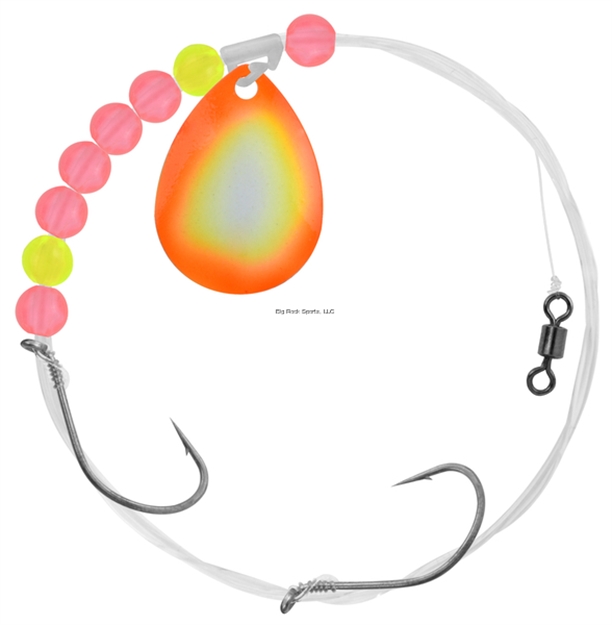 Picture of Apex Waly Spin Rig #4 Chartreuse/Orange