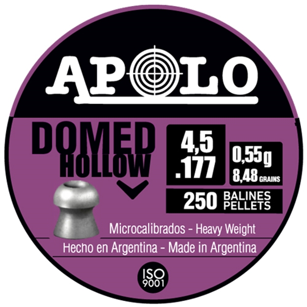 Picture of Apolo Pellets Apolo .177 Domed Hollow 8.48 Grain 250 Pack E19202 0763571840535