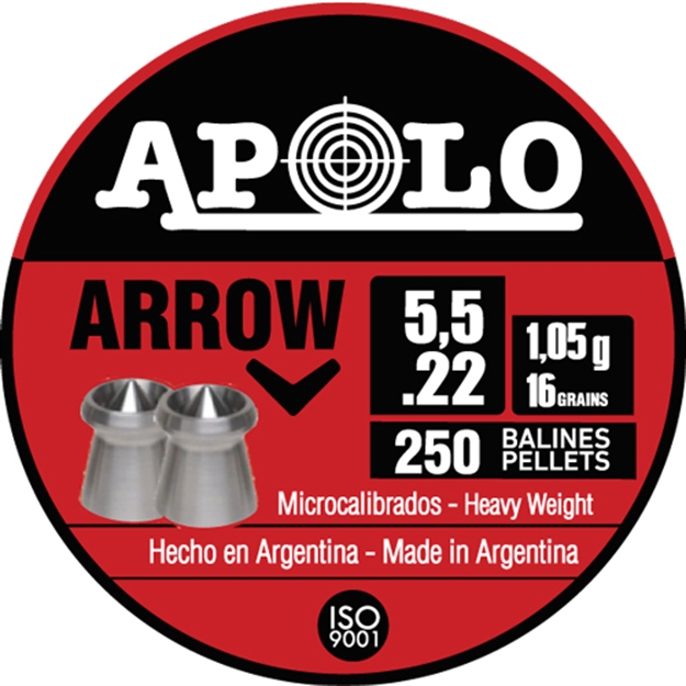 Picture of Apolo Pellets Apolo 22 Arrow 16 Grain 250 Pack E19941 763571840474