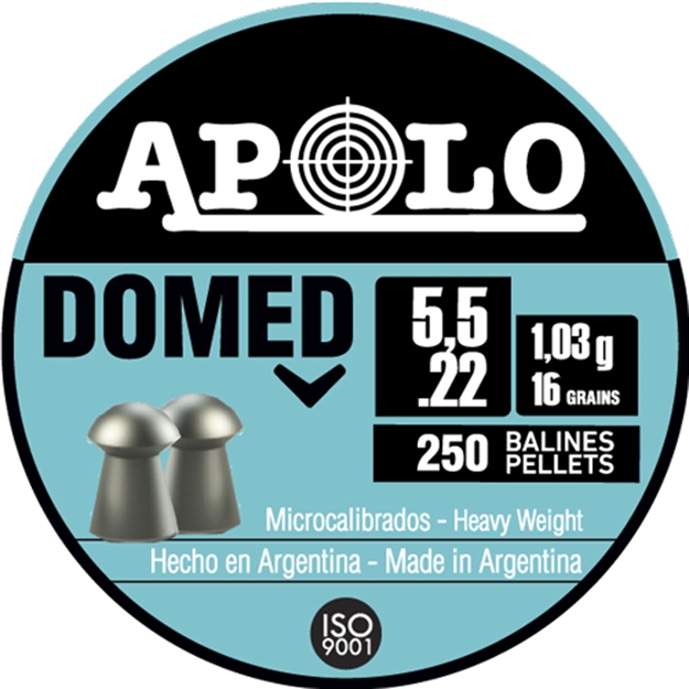 Picture of Apolo Pellets Apolo 22 Domed 16 Grain 250 Pack E19916 763571840375