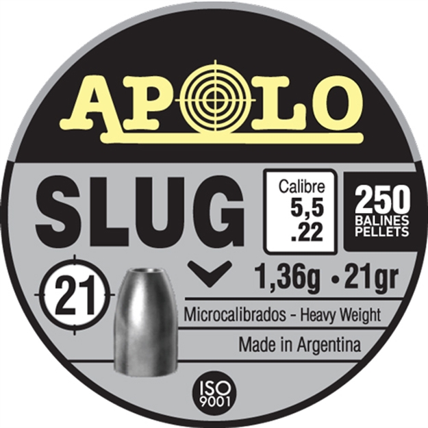 Picture of Apolo Pellets Apolo 22 Slug 21 Grain 250 Pack E19300