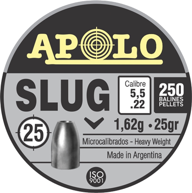 Picture of Apolo Pellets Apolo .22 Slug 25 Grain 250 Pack E19301 763571840269
