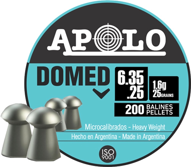 Picture of Apolo Pellets Apolo 25 Domed 25Gr 200 Pack E13501