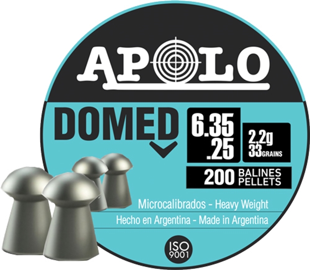 Picture of Apolo Pellets Apolo 25 Domed 33Gr 200 Pack E19912
