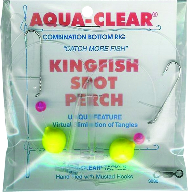 Picture of Aqua Clear Hi/Lo Rig Kingfish /Spot/Perch Cht Float/Red Bead Sz8