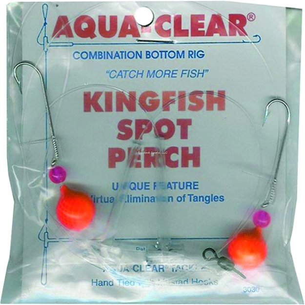 Picture of Aqua Clear Hi/Lo Rig Kingfish /Spot/Perch Org Float/Red Bead Sz8