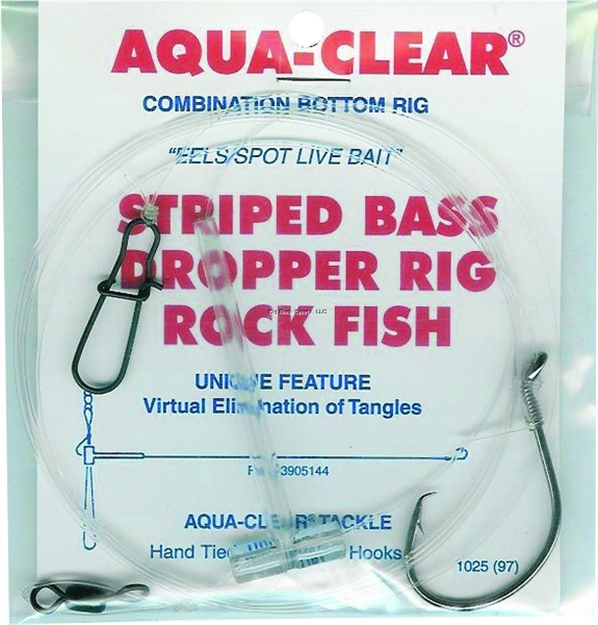 Picture of Aqua Clear Striper Rig/Live Bait/Eel Spot 7/0 Circle Hook -5' Leader-Live Bait