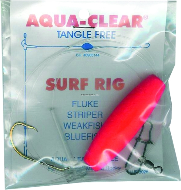 Picture of Aqua Clear Surf Rig 3/0 Gold Straight Hook 2-1/2" Float