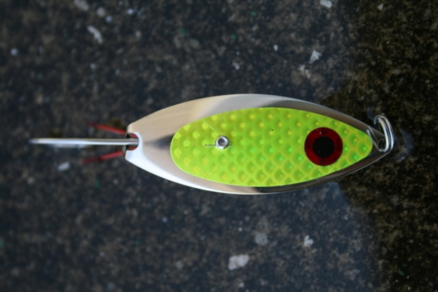 Picture of Aqua Dream Classic Weedless Willow Spoon, 1/4 Oz, Gold With Chartreuse