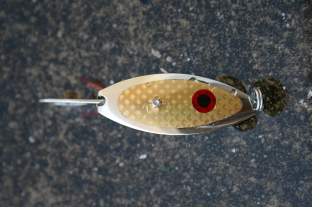 Picture of Aqua Dream Classic Weedless Willow Spoon, 3/8 Oz, Gold With Gold Scale